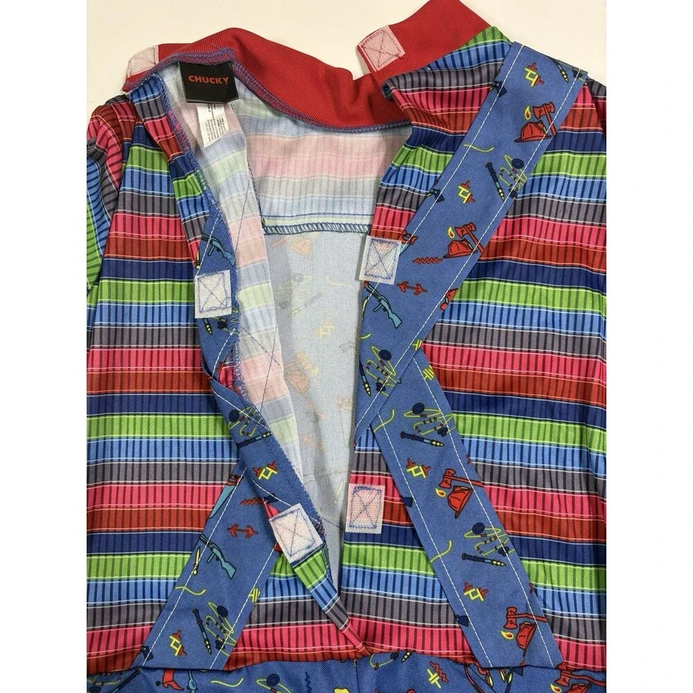 Chucky Childs Play Children’s Halloween Costume Jumpsuit & Mask Size Large 12-14